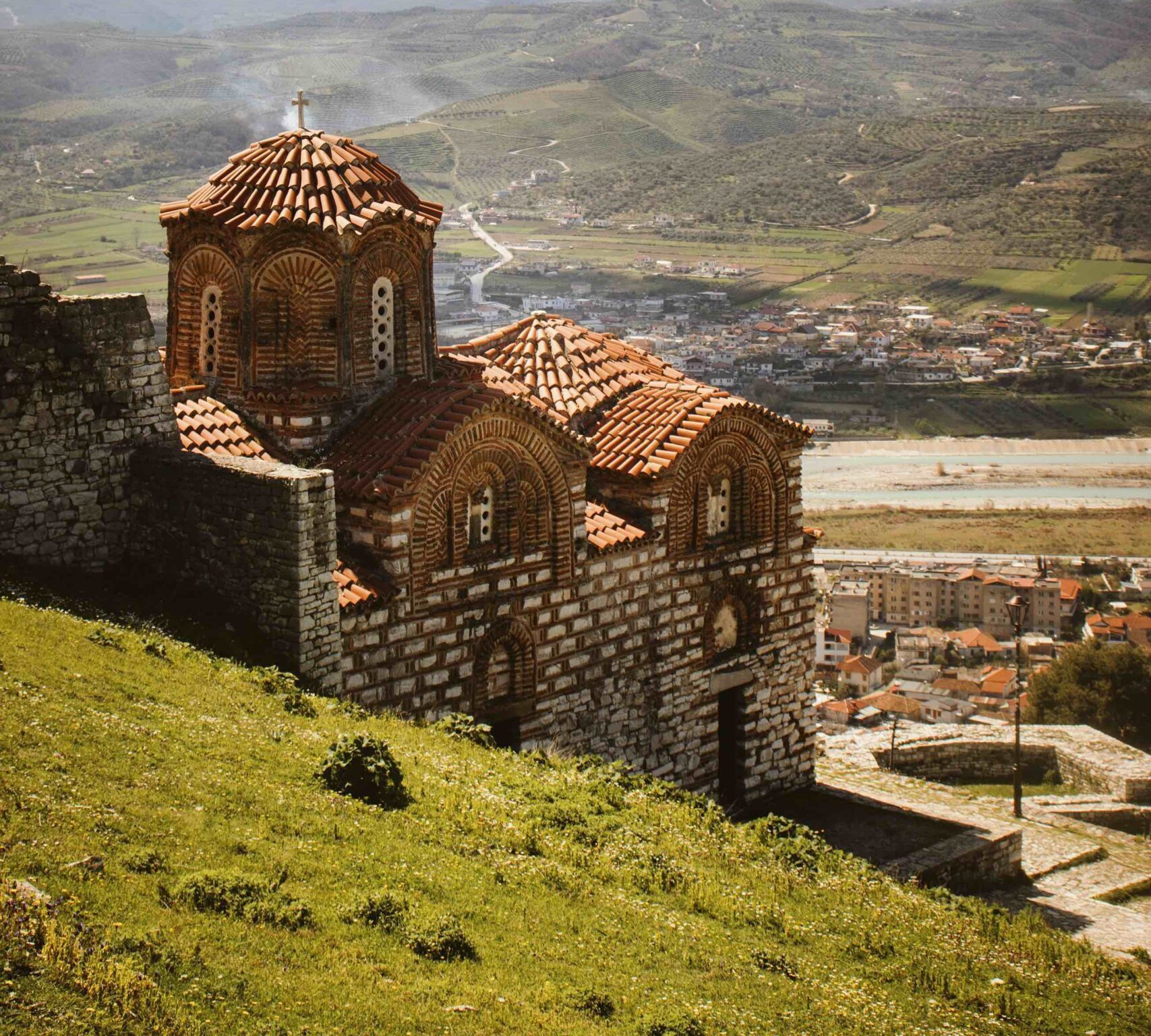 Castle Berat Ruins View